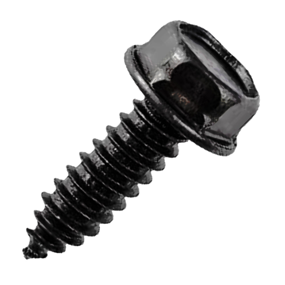 OVERSIZED Sheet Metal Screw for Associated Eqpt Battery Chargers - Black 5/16" Hex Head