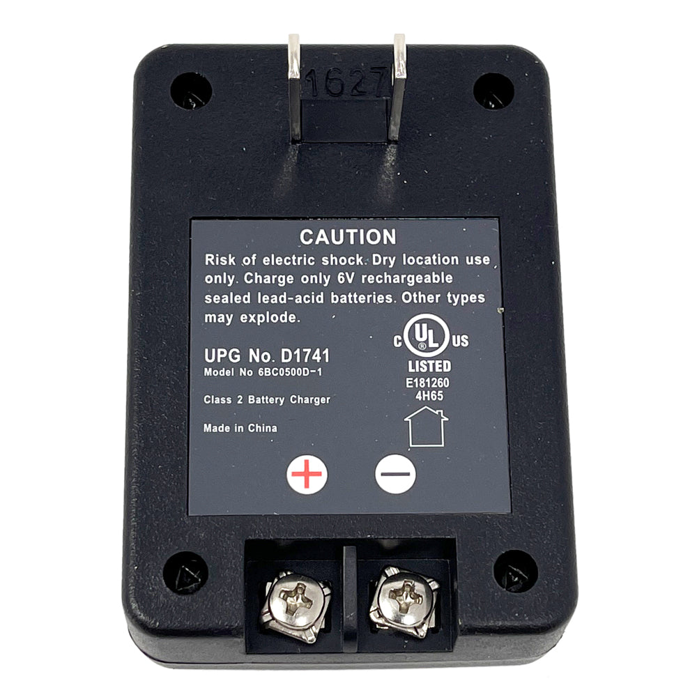 D1741 - UPG Charger 6V, 500mA Automatic, Dual Stage