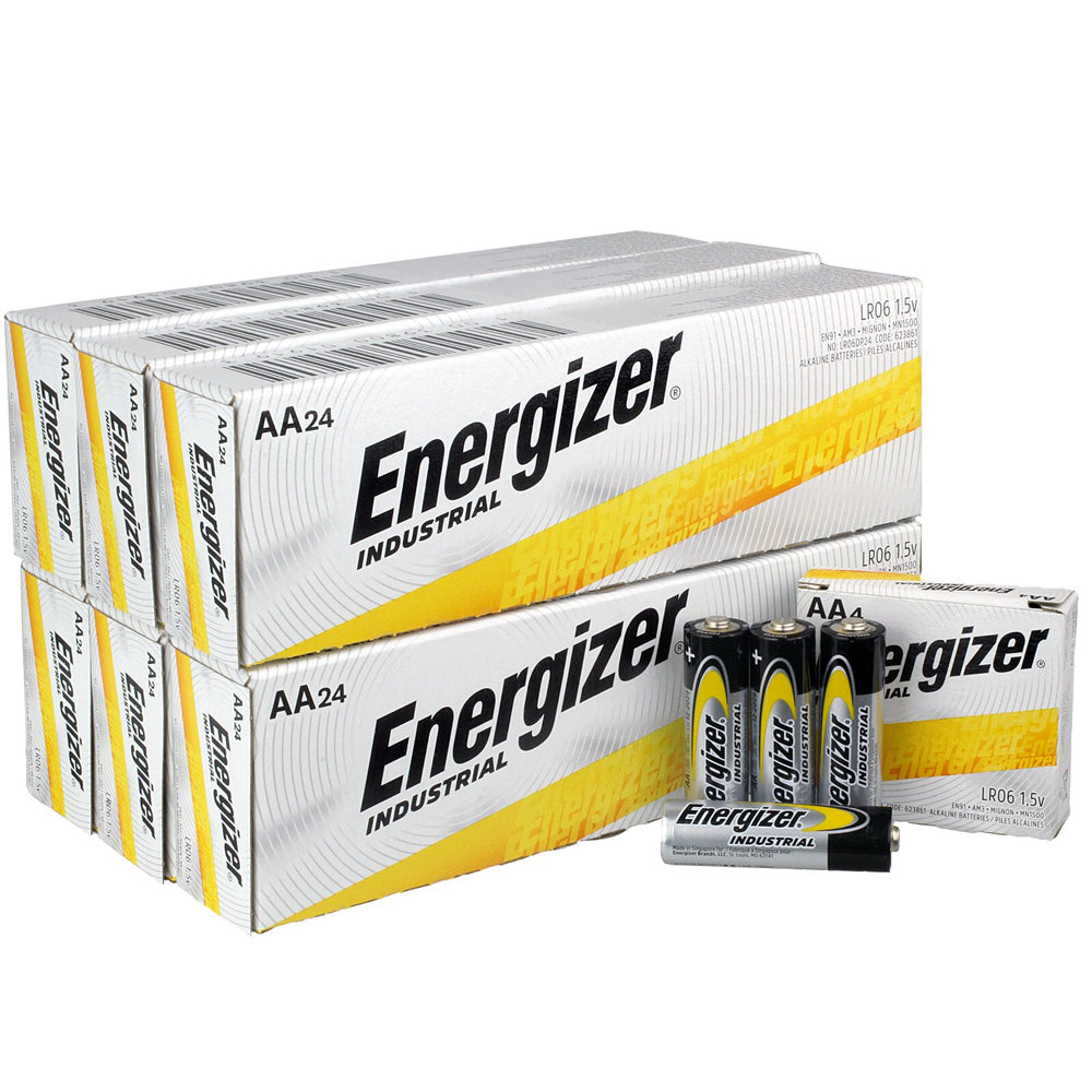 Energizer® EN91 Industrial AA Alkaline Battery Carton of 24