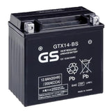 GS Battery GTX14-BS 12V AGM MC Battery, Dry Charged w/Acid Pack 12 AH, 200 CCA, GSTM3RH4S