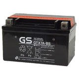 GS Battery GTX7A-BS 12V AGM MC Battery, Dry Charged w/Acid Pack 6 AH, 105 CCA, GSTM32X7A