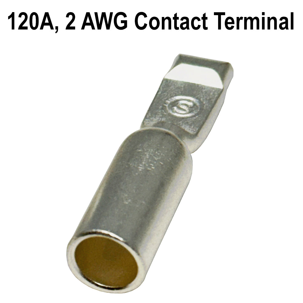 SED® 120A Contact Terminal for Industrial Connectors, Multiple Wire Sizes - Compatible with Anderson SB120 Connectors