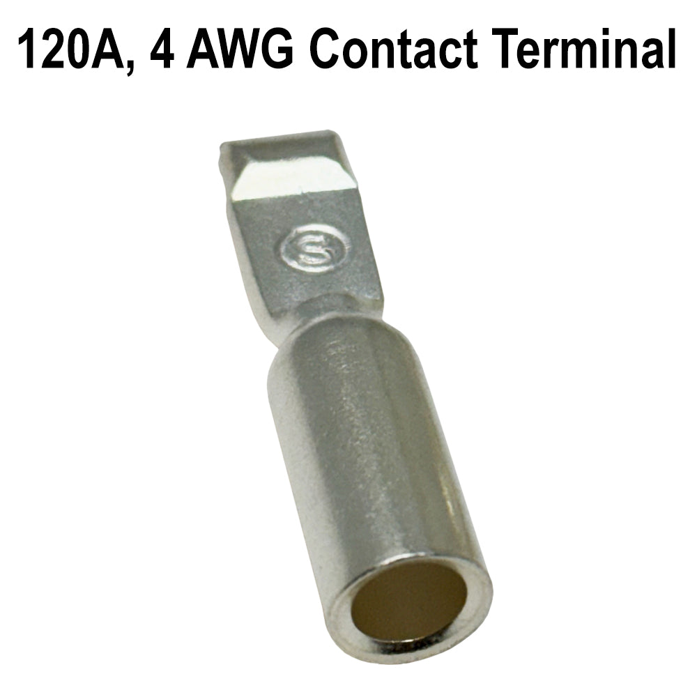 SED® 120A Contact Terminal for Industrial Connectors, Multiple Wire Sizes - Compatible with Anderson SB120 Connectors