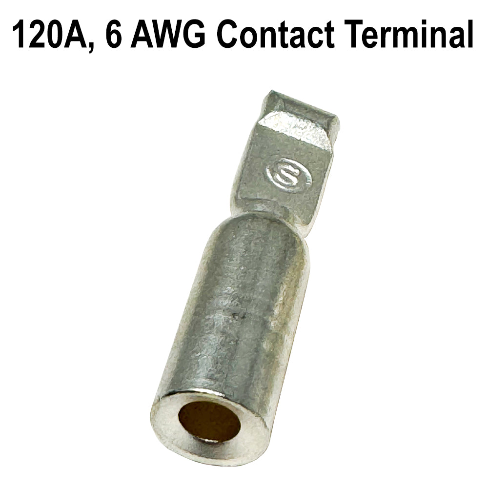 SED® 120A Contact Terminal for Industrial Connectors, Multiple Wire Sizes - Compatible with Anderson SB120 Connectors