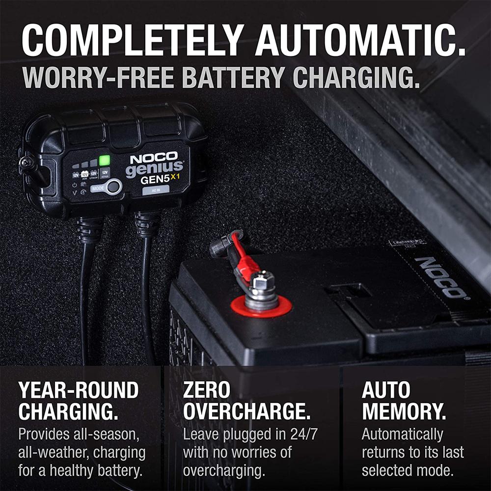 NOCO GEN5X1 1-Bank 5A Onboard Battery Charger & Maintainer — PLP Battery  Supply