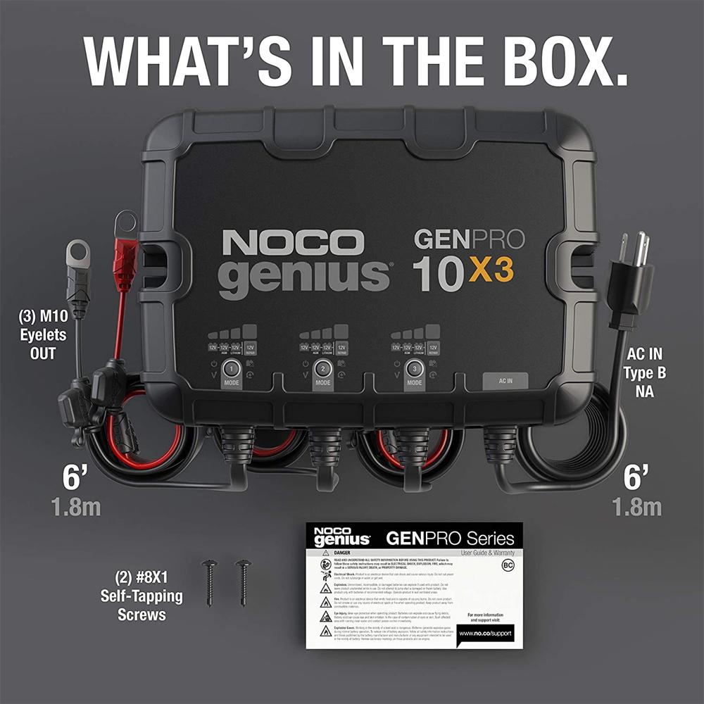 NOCO - 3-Bank 15A On-Board Battery Charger - GEN5X3