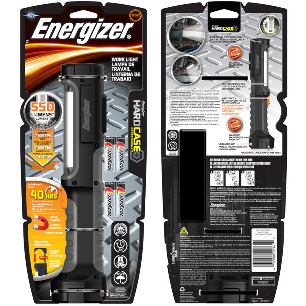 Light LED Supply Magnet Battery Case — Energizer Hard PLP Work Pro