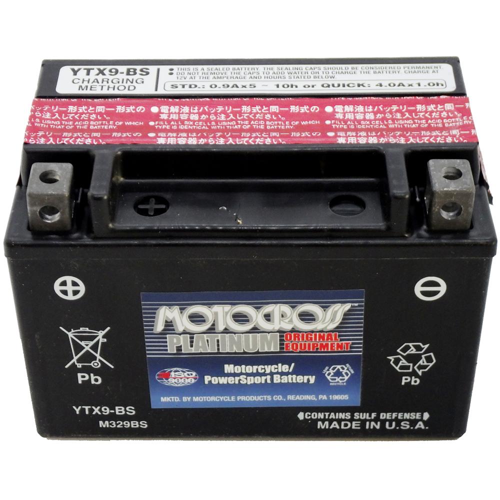 Motocross YTX9-BS - High Performance AGM Motorcycle Battery